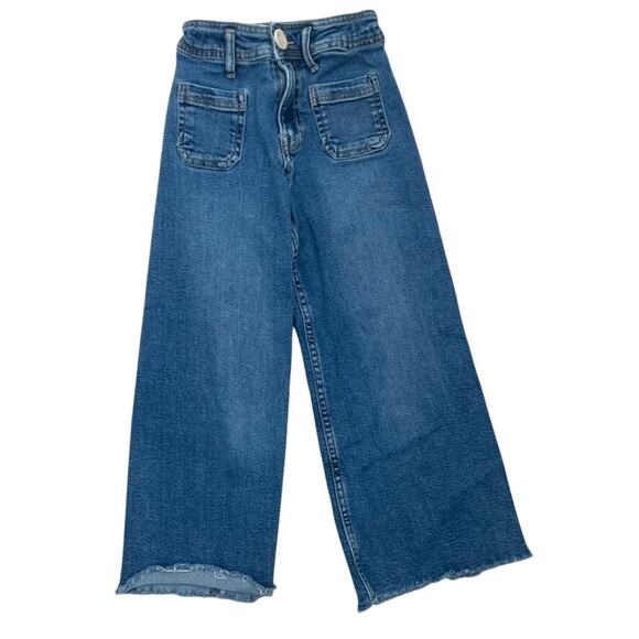 Zara Patch-Pocket Wide Leg Jeans - 7 - Picture 1 of 7